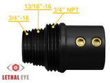 Ruger 10/22 Threaded adapter to 3/4-16, 13/16-16, 3/4 NPT
