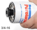 1/2-28 Thread Adapter to 3/4-16 Thread