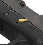 GOLD Extended Slide Lock Release Lever Curved FINGER & GLOVE Grip