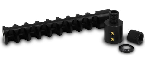 18 Port Gilled 1/2-28 Muzzle Brake Recoil Reducer Combo